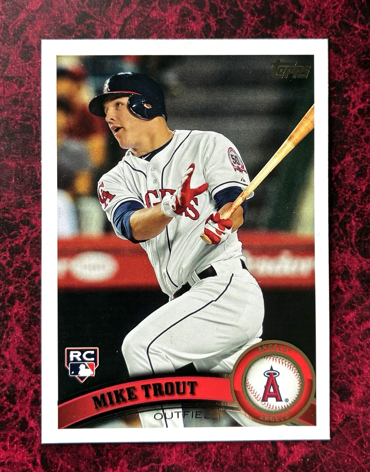 2011 Mike Trout Topps Update Series  Rookie Card US175 Angels RC