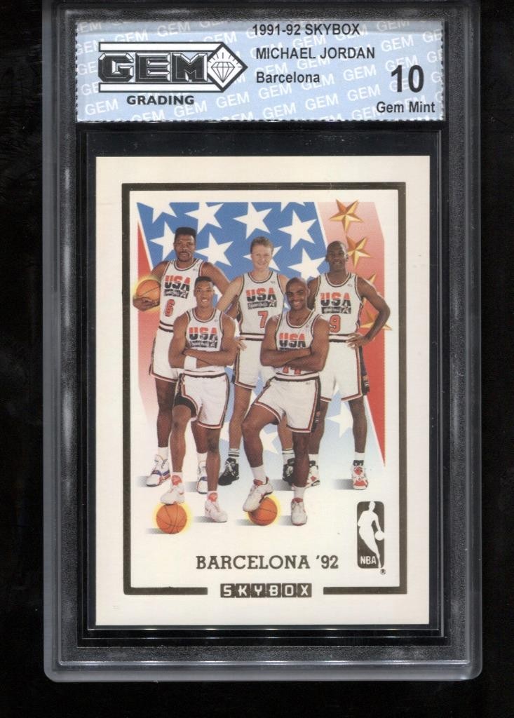 Michael Jordan 1991-92 Skybox #NNO Gold Barcelona USA Dream Team GEM MINT 10