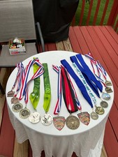 Lot Of 15 Marathon Race Running Medals Medallions 5K 10K