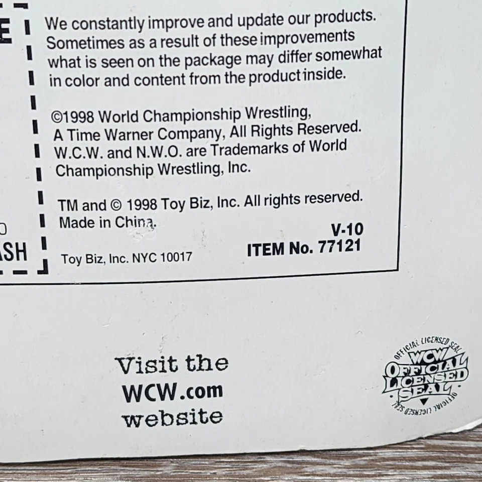 Vintage 1998 WCW nWo Kevin Nash Key Chain Wrestlers Toy Biz 77121 In Package - Image 4 of 4