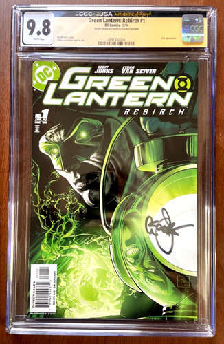Green Lantern Rebirth #1 CGC 9.8 & Signature Authentication Geoff Johns DC 2004