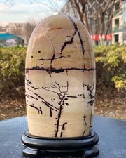 4,93 libbre bellissimo quadro pietra calcarea dendritica cinese naturale Guohua - raro