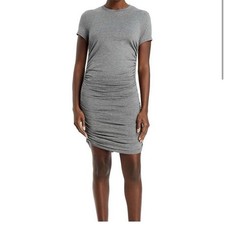 Theory Apex Tiny Tee Ruched Short Sleeve Dress Size P NWT