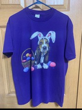 Vintage Basset Hound Easter Bunny T-shirt. 1990’s USA Made. 1995.
