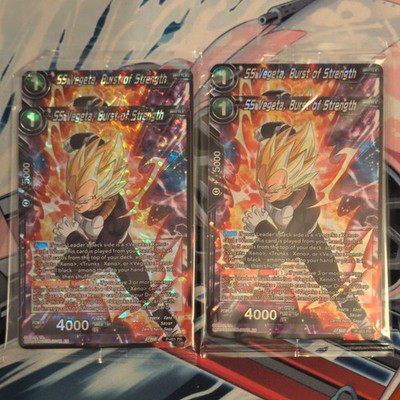 4 x (2 sealed packs) SS Vegeta, Burst of Strength P-401 PR Mint Foil Promo