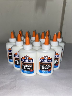 12x Elmers Liquid School Glue Slime Glue & Craft Glue | Washable 4 Oz Ea