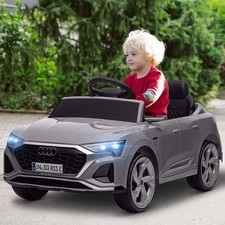 Audi Q8 e-tron Sportback Licensed 12V Kids Ride on Car, Gray