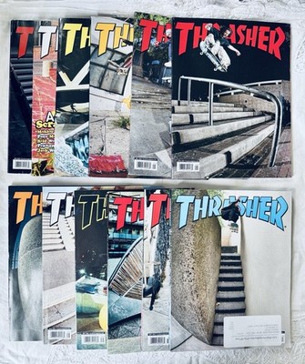 Thrasher Magazine Complete 2023 Year Lot 12 Issues #510-521 Skateboarding