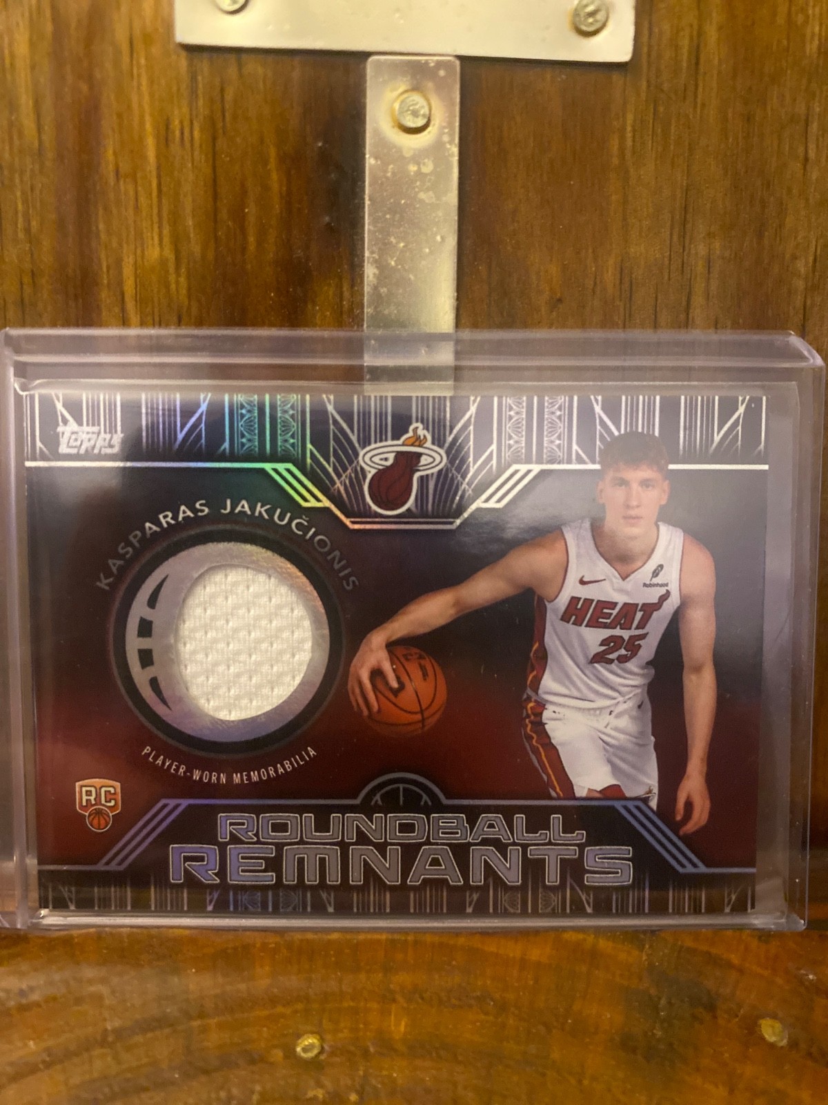 2025-26 Topps - Rookie Roundball Remnants Kasparas Jakucionis #RRR-KJ (MEM, RC)