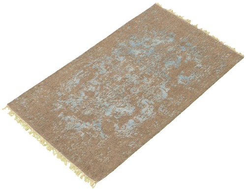 Traditional Hand-knotted Wool/Silk Carpet 2'11" x 4'11" Area Rug - Picture 4 of 9