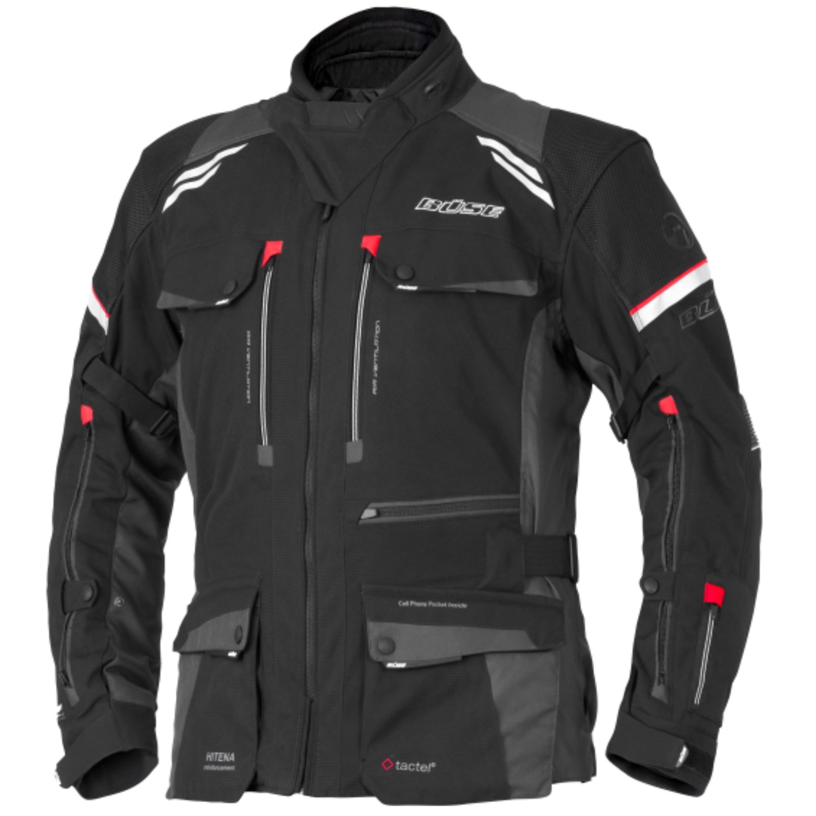 Büse - Motorcycle Men's Textile Jacket 9XL - Highland III - Black