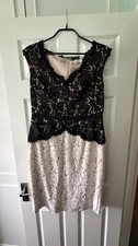 Eliza J Floral Lace Peplum Sheath Dress Size 18 New with Tags