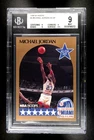 1990-91 NBA Hoops MICHAEL JORDAN All-Star Short Print #5 BGS 9 - ERROR CARD