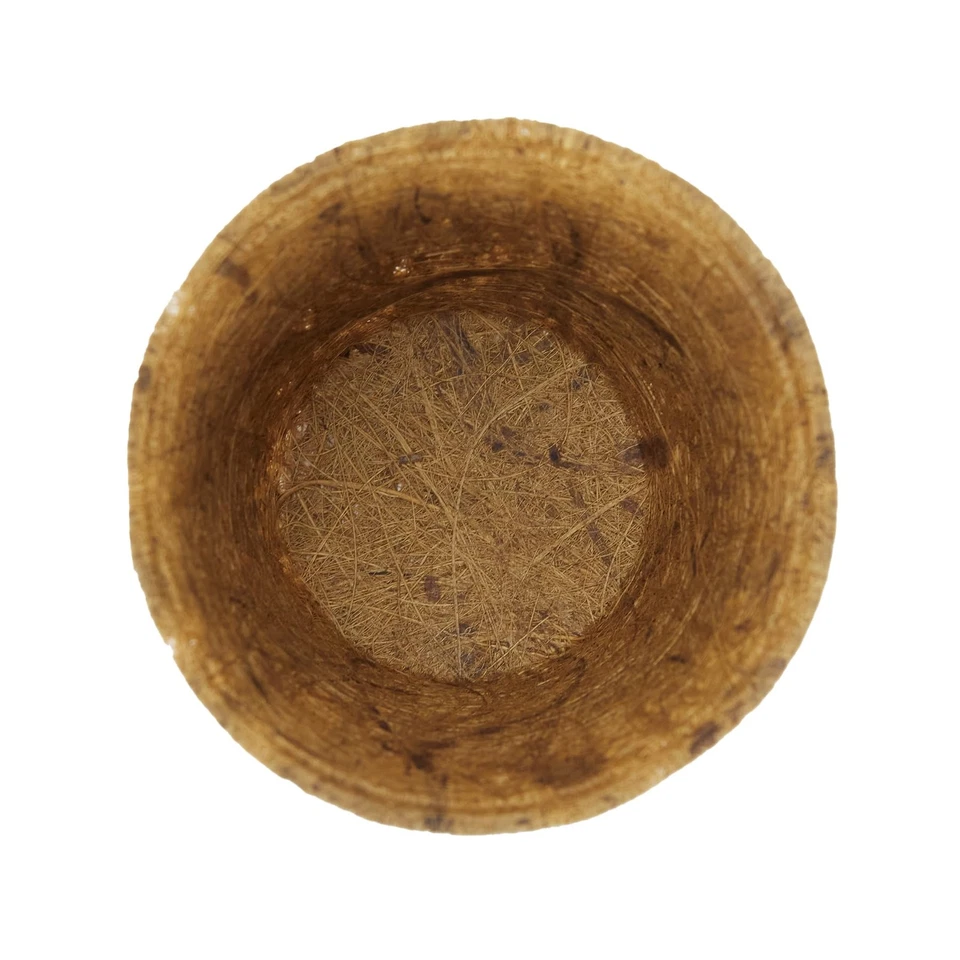 Paquete de 8 macetas de fibra en color marrón (RZR0300) Foto 4 de 4