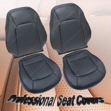 For 1998-2010 Volkswagen Beetle Bottom Top Leather Seat Cover Black