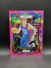 2023-24 Prizm Azuolas Tubelis PINK ICE ROOKIE SP #283 Panini 76ers RC