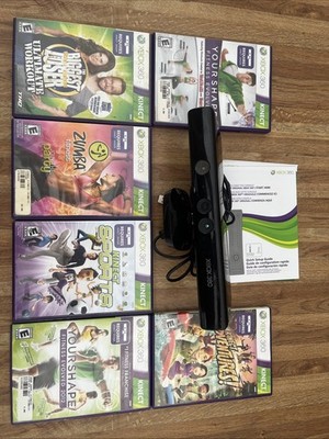 Official OEM Microsoft Xbox 360 Kinect Sensor Tested and Works + 6 Games