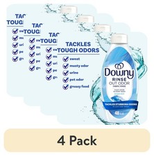  4 pack Downy Rinse Out Odor Laundry Rinse, Tackles Tough Odors and Refreshes