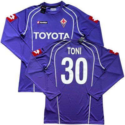 2005/07 Fiorentina Home Jersey #30 Luca Toni XL Lotto Long Sleeve