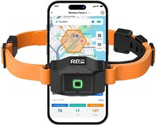 RPZ GPS Wireless Dog Fence Collar with App, No Subscription, 2-in-1 Wireless Dog
