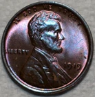 Brilliant Uncirculated 1919-P Lincoln Cent, Gorgeously Toned & Superbly Struck.