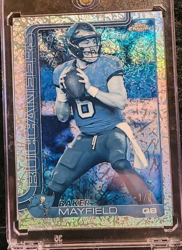 2025 Topps Chrome Football Frozenfractor Baker Mayfield #281