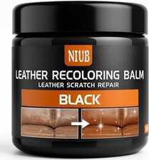 Leather Recoloring Balm Color Restorer Scratch Repair Balm, BLACK