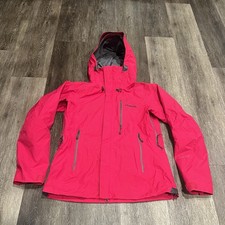 Patagonia Womens Piolet Gore-Tex Full Zip Hiking Outdoor Jacket S Pink Magenta