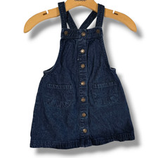 Cynthia Rowley girls blue wash button front denim skort - 4t