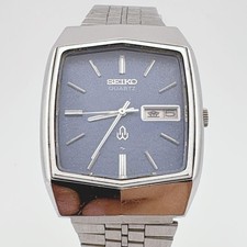 Seiko 0843-5030 Quartz Armbanduhr Navy Gebraucht