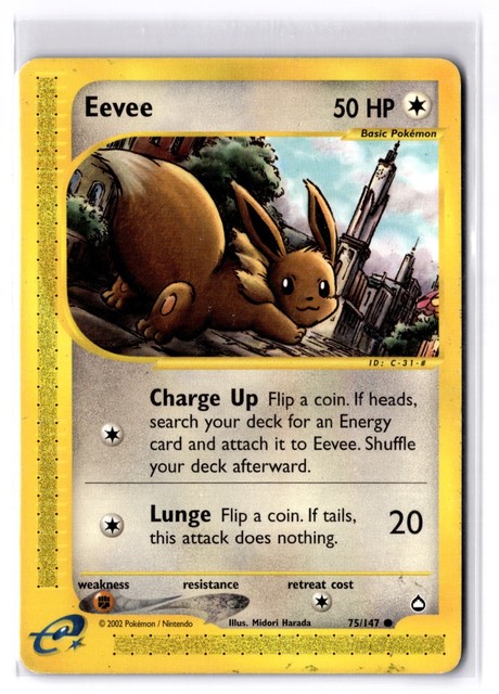 Eevee [Reverse Holo] #75 (Aquapolis (2003))
