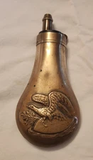American Eagle Brass Powder Flask