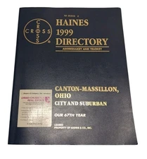 HAINES 1999 DIRECTORY ADDRESS AND TELOKEY CANTON-MASSILLON OHIO CRISS CROSS 67TH