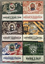 New! Lot of 6 Dr. Squatch Limited Edition Men's Natural Soap 5oz Bars