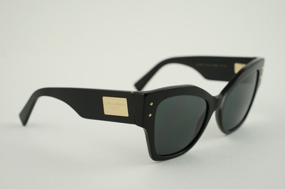 Excellent! DG 4478 501/87 Dolce & Gabbana Polished Black/Grey 53-20-140 3N