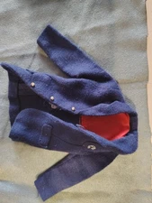1960's Vintage Victory Dance Ken Doll blue blazer, fair condition, soft and blue