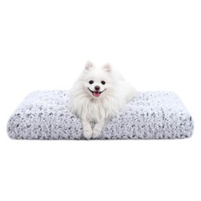 Washable Dog Bed Deluxe Plush Dog Crate Beds Comfy Kennel Pad Anti-Slip Pet S...