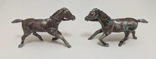 REL Horses Marbled Hard Plastic Vintage 1950s Western Figure Playset Set of 2