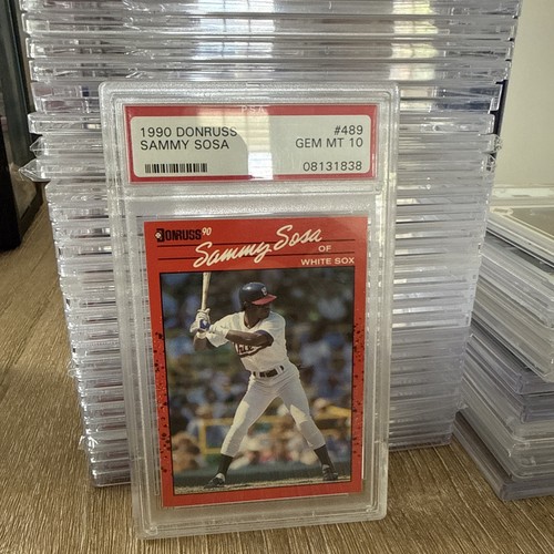1990 DONRUSS #489 SAMMY SOSA RC WHITE SOX PSA 10