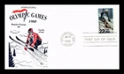 US COVER WINTER OLYMPICS SKIING FIRST DAY ISSUE GAMM CACHET