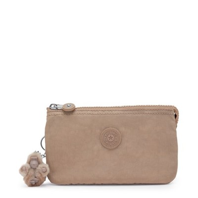 Kipling Handtasche Tasche Creativity L Kosmetiktasche hellbraun beige FW2026 UVP 29£