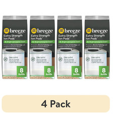  4 pack Tidy Cats Breeze Multi-Cat Strength Cat Pads, 8 count