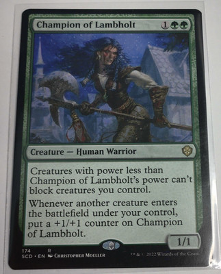 MTG Magic: Starter Commander Decks: Champion of Lambholt #174 Rare - NM