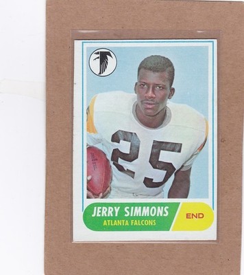 1968 TOPPS FOOTBALL JERRY SIMMONS #177 FALCONS EX/EXMT *A43526