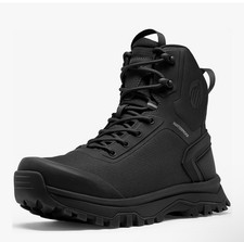 Men Military Tactical Boots Waterproof Combat Side Zipper Army Work Hiking Shoe