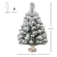 Sonnenh KüNstlicher Weihnachtsbaum 60 Cm Weiß Schnee