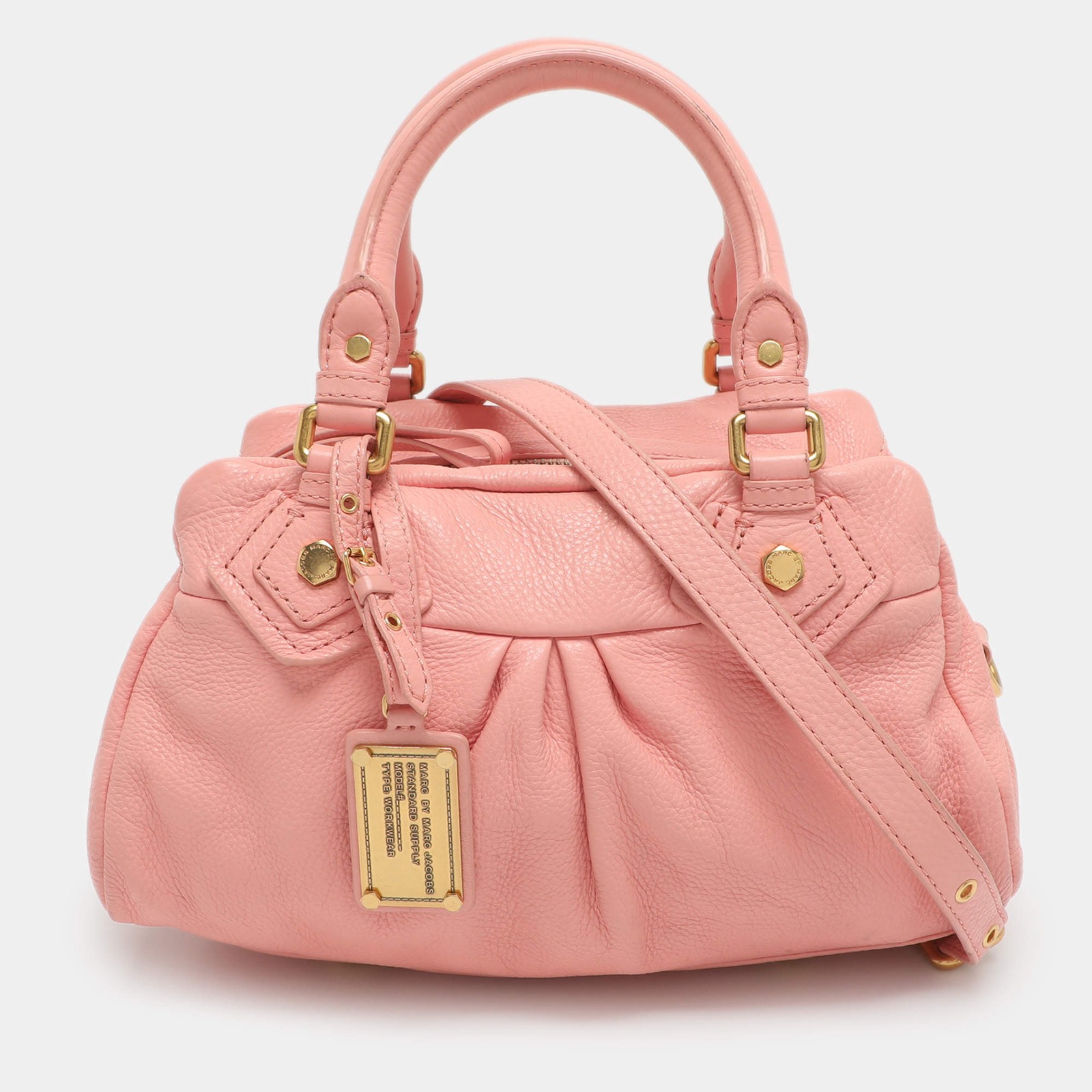 Marc by Marc Jacobs Classic Q Groovee Pink Leather Satchel