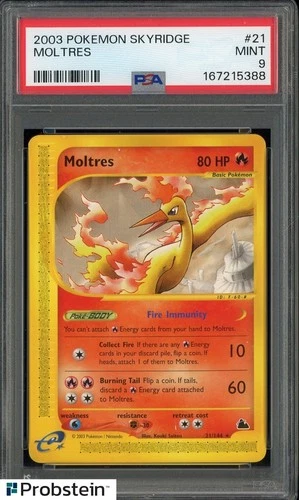 2003 Pokemon Skyridge #21 Moltres PSA 9 MINT