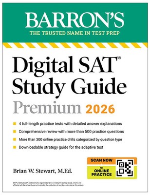 Digital SAT Study Guide Premium, 2026: 3 Practice Tests + Comprehensive...