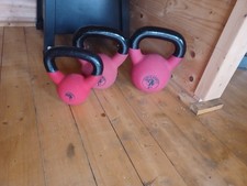 3 Gorilla Sports Kettle Bells , 4kg 8kg 12kg  Very Solid To Use .